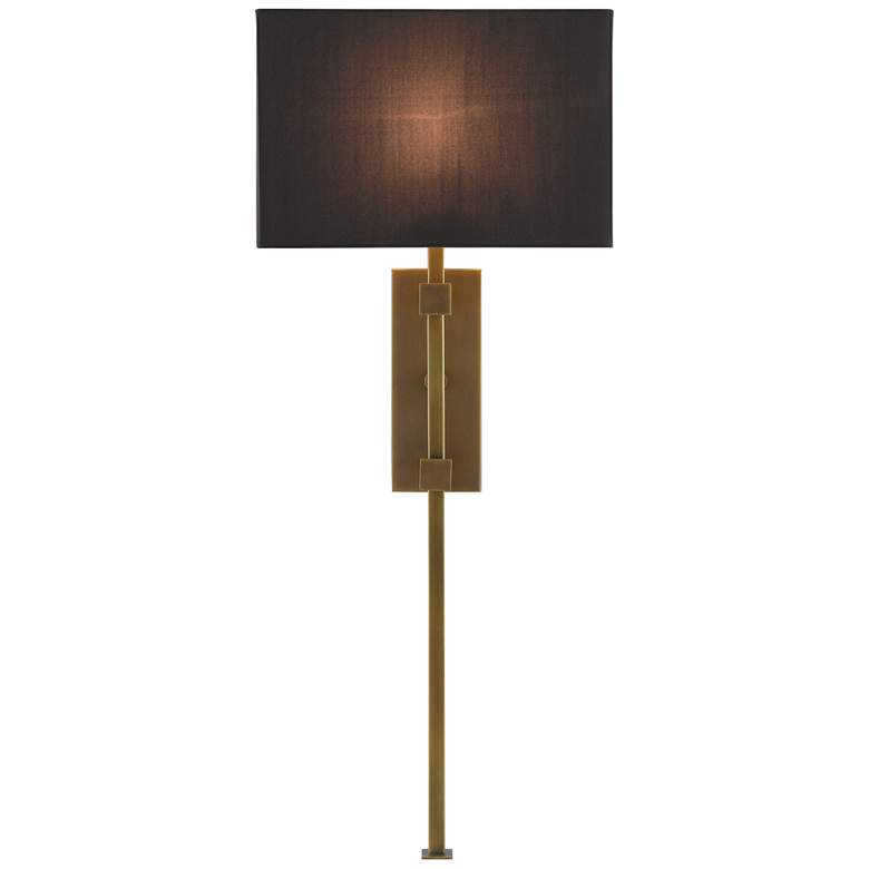 Image 1 Currey & Company Edmund Brass 1-Light Wall Sconce