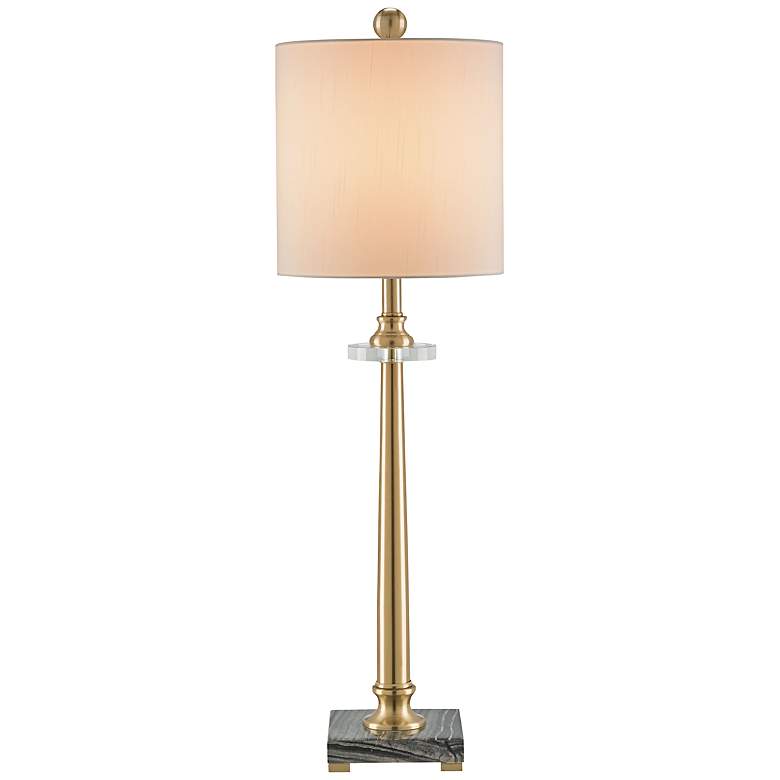 Image 1 Currey and Company Elliot Coffee Bronze Marble Table Lamp