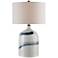 Currey and Company Essay Bone White and Blue Table Lamp