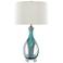 Currey & Company Eudoxia 31" Blue Glass Table Lamp