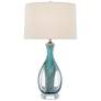 Currey &amp; Company Eudoxia 31" Blue Glass Table Lamp