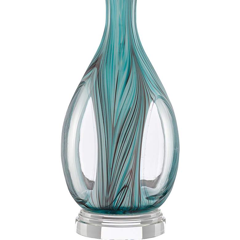 Image 2 Currey &amp; Company Eudoxia Blue Glass Table Lamp more views
