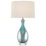 Currey &amp; Company Eudoxia Blue Glass Table Lamp