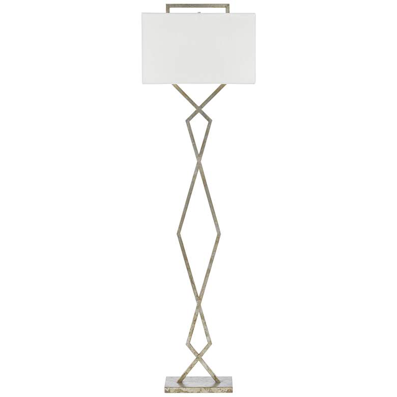 Image 1 Currey and Company Evelyn Pyrite Bronze Metal Floor Lamp