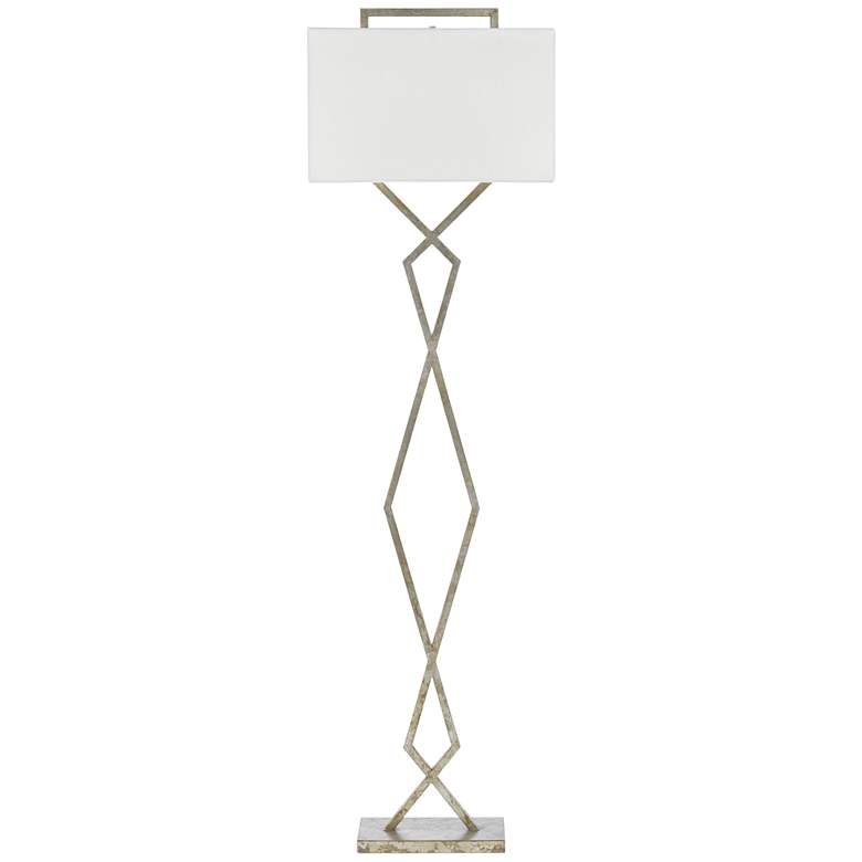 Image 1 Currey and Company Evelyn Pyrite Bronze Metal Floor Lamp
