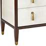 Currey and Company Evie 32" Wide Ivory 3-Drawer Accent Chest