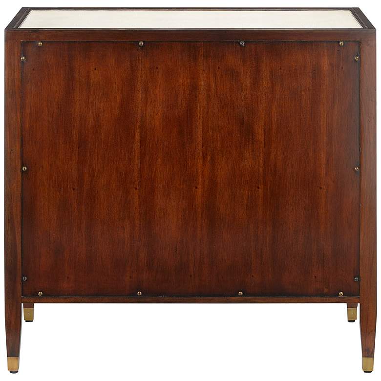 Image 7 Currey and Company Evie 32" Wide Ivory 3-Drawer Accent Chest more views