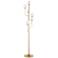 Currey and Company Farnsworth 72" High 6-Light Brass Tree Floor Lamp