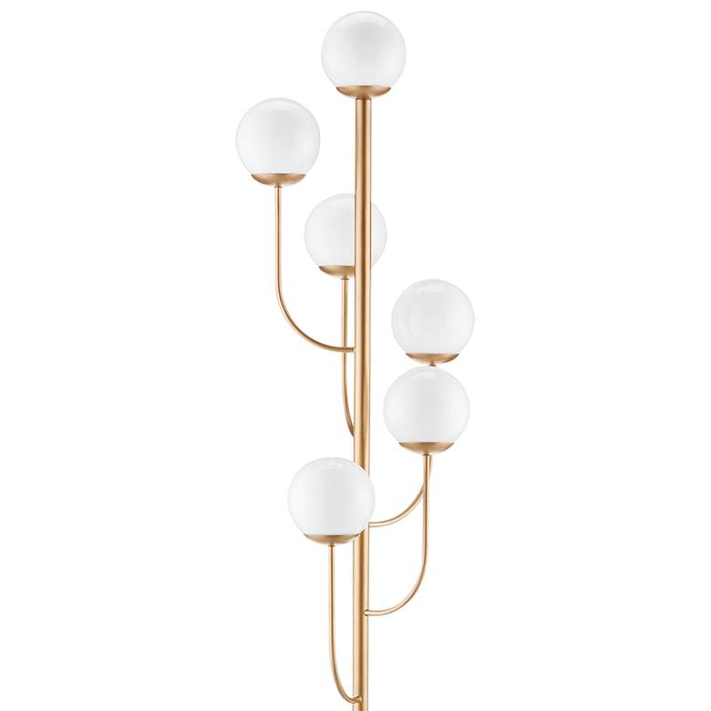 Image 3 Currey and Company Farnsworth 72" High 6-Light Brass Tree Floor Lamp more views