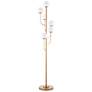 4_Currey and Company Farnsworth 72" High 6-Light Brass Tree Floor Lamp more views