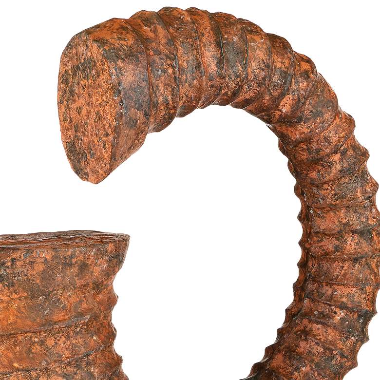 Image 2 Currey & Company Faux Horn Sculptures Set of 2 more views