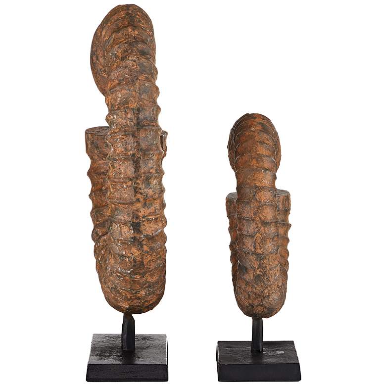 Image 3 Currey & Company Faux Horn Sculptures Set of 2 more views