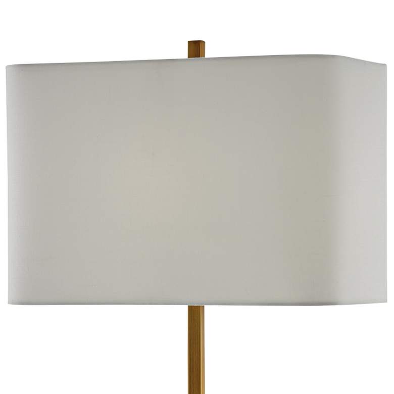 Image 3 Currey & Company Felix 39 3/4" Brass and Alabaster Buffet Lamp more views
