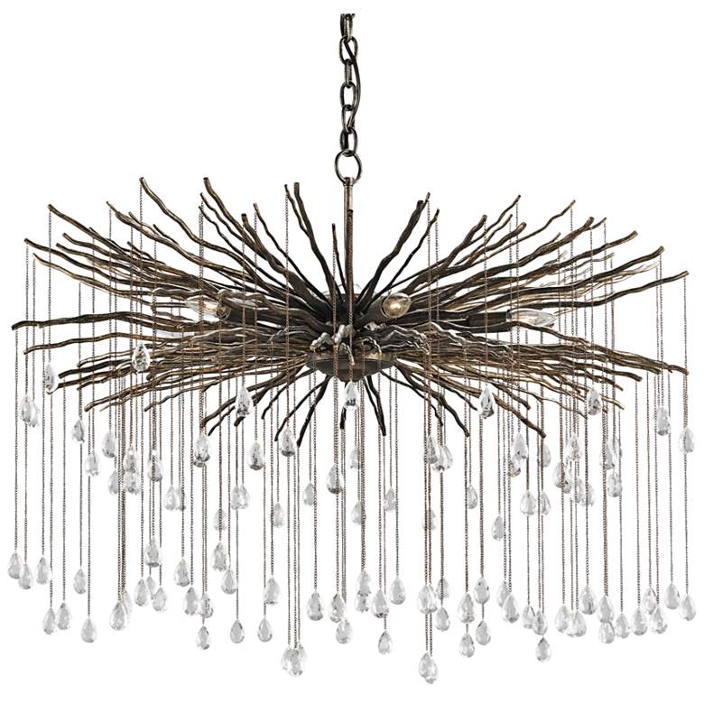 Image 2 Currey &amp; Company Fen 38 inch Wide Cupertino 6-Light Chandelier
