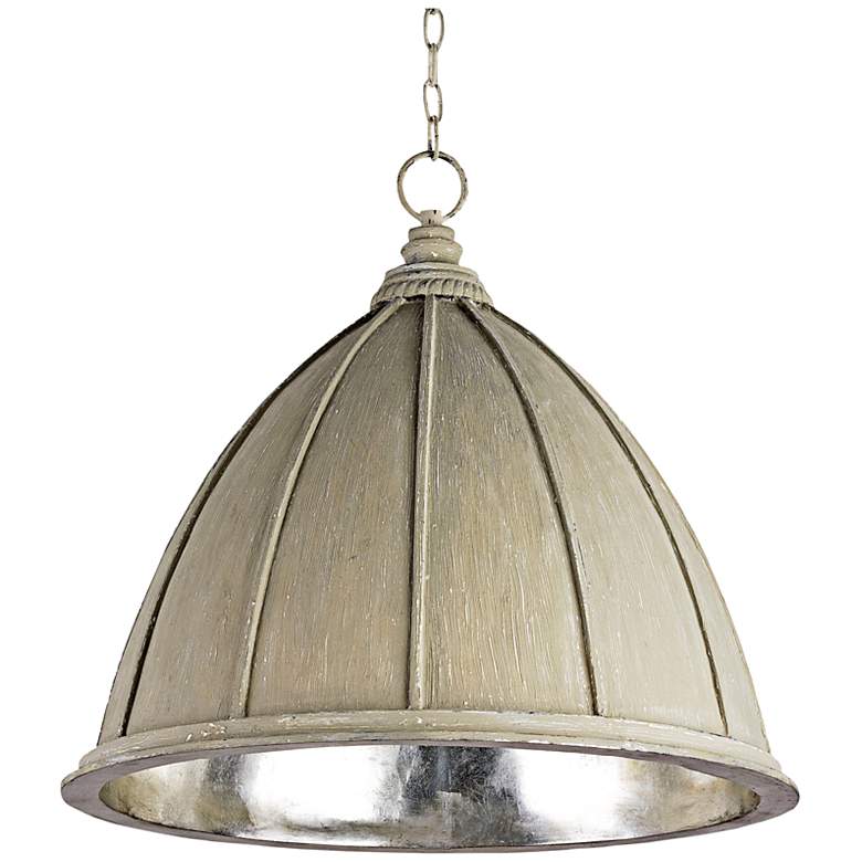 Image 2 Currey & Company Fenchurch 23" Wide Oyster Pendant