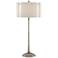 Currey and Company Fessura Textured Silver Leaf Table Lamp