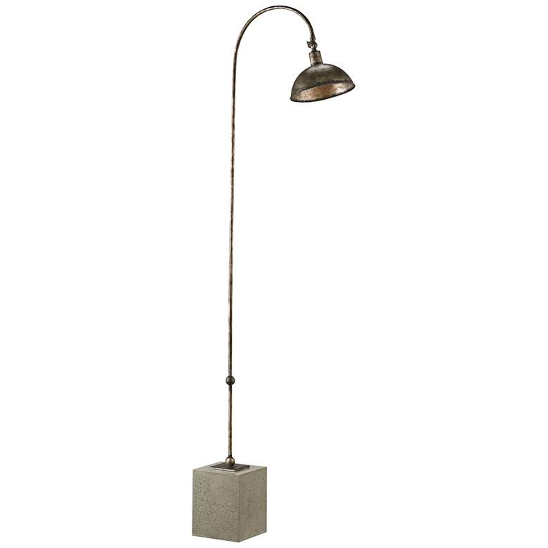 Image 1 Currey and Company Finstock Pyrite Bronze Floor Lamp