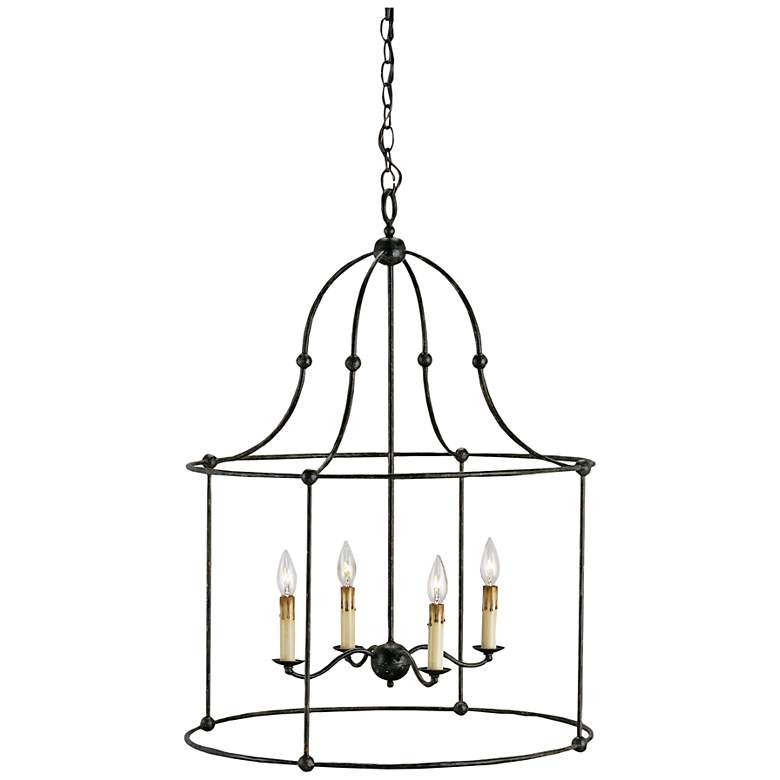 Image 2 Currey &amp; Company Fitzjames 25 inch Wide Lantern Chandelier