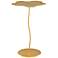 Currey and Company Fleur Small Gold Leaf Accent Table
