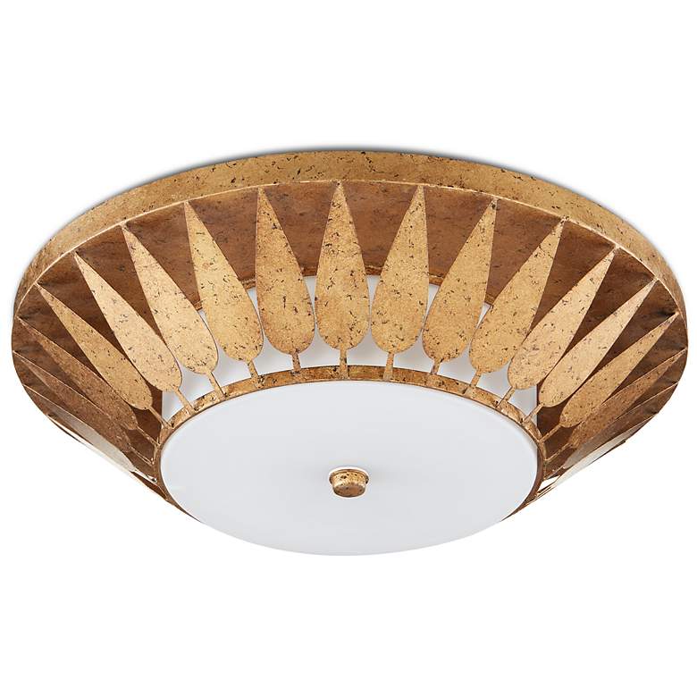 Image 4 Currey & Company Floris 22"W Autumn Gold LED Ceiling Light more views