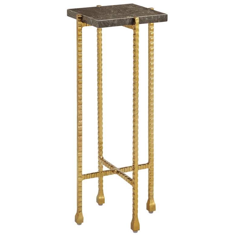 Image 1 Currey & Company Flying 9 1/4" Wide Gold Drink Table