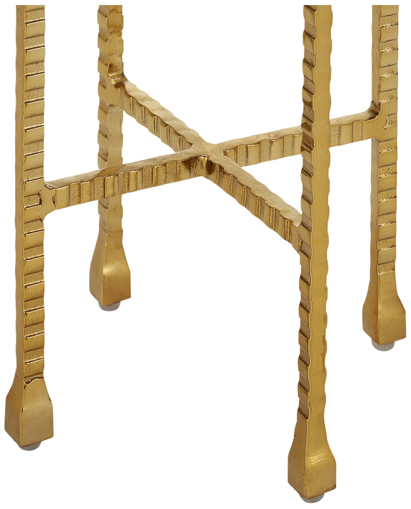 Image 3 Currey & Company Flying 9 1/4" Wide Gold Drink Table more views