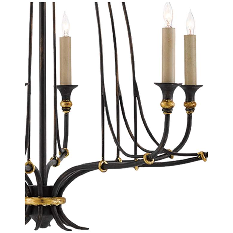 Image 2 Currey & Company Folgate 29" Small Black 8-Light Chandelier more views