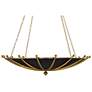 1_Currey & Company Fontaine 40" Black & Gold 6-Light Chandelier