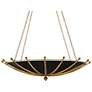2_Currey & Company Fontaine 40" Black & Gold 6-Light Chandelier more views