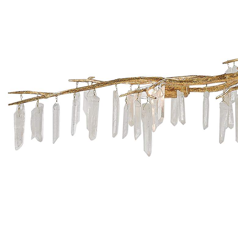 Image 3 Currey & Company Forest Light 62" Wide 10-Light Gold Chandelier more views