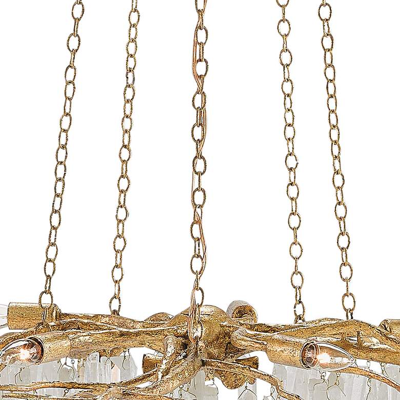 Image 4 Currey & Company Forest Light 62" Wide 10-Light Gold Chandelier more views