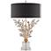 Currey & Company Forget-Me-Not 32 1/4" Gold and Crystal Table Lamp