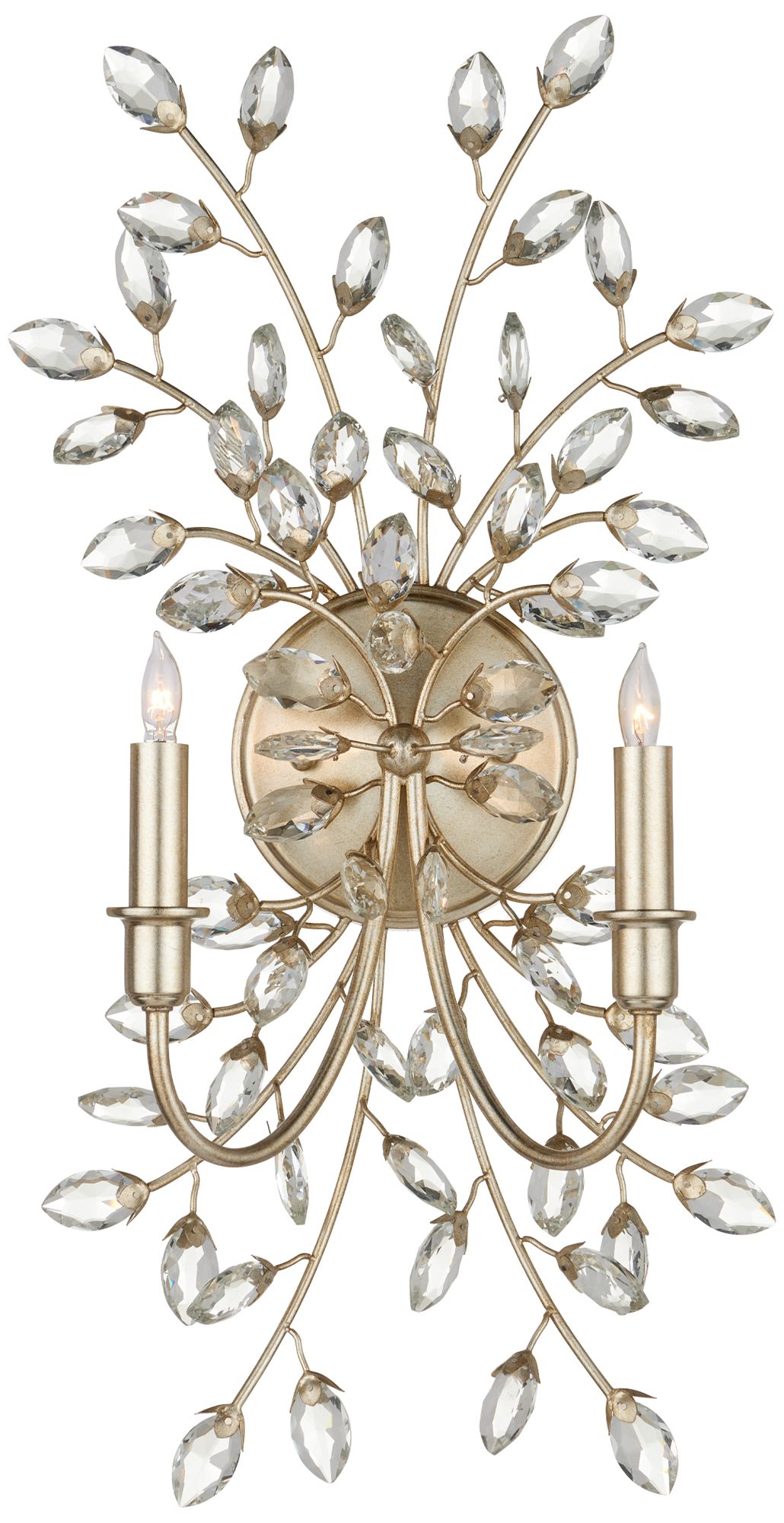 Currey &amp; Company Forget-Me-Not Silver 2-