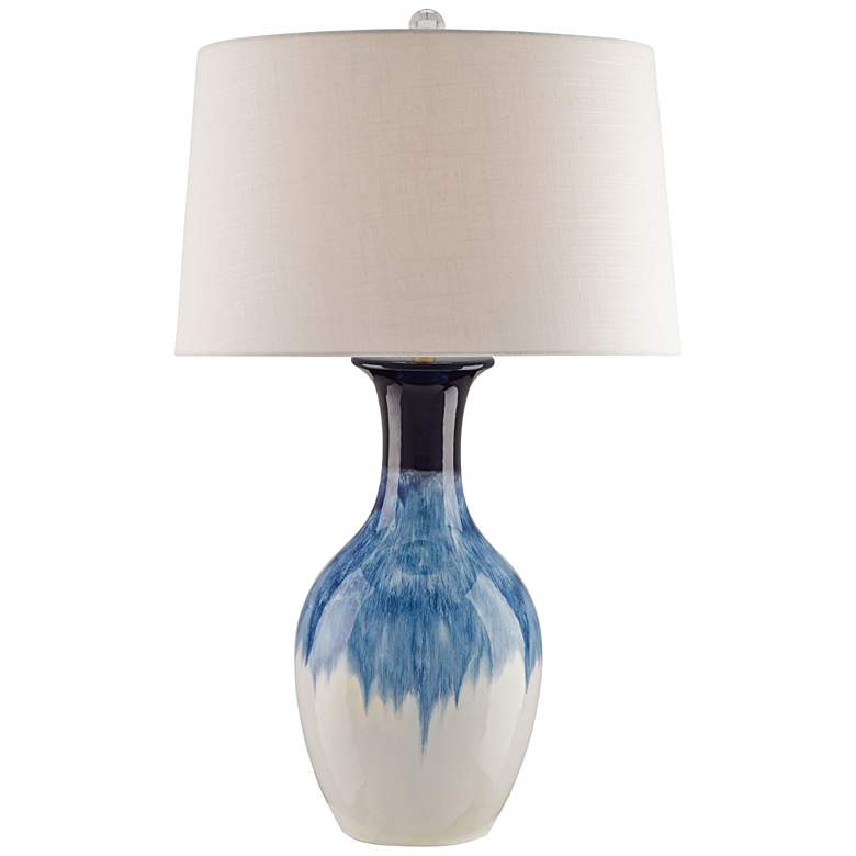 Image 1 Currey & Company Fte Cobalt Ceramic Table Lamp