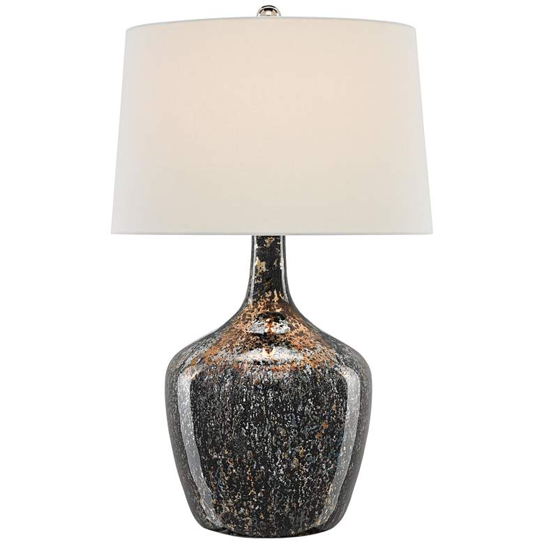 Image 1 Currey and Company Gabe Antique Black Table Lamp