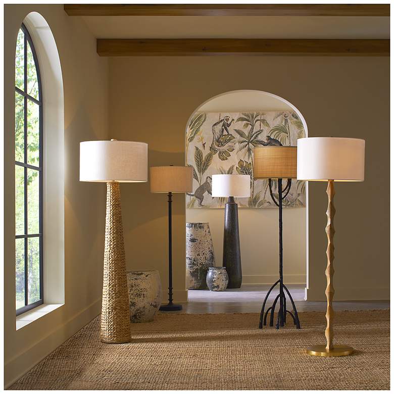 Image 5 Currey & Company Gallo 64 1/2" Classic Bronze Floor Lamp more views