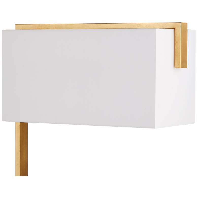 Image 5 Currey & Company Gambit Contemporary Gold Leaf Floor Lamp more views