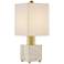 Currey & Company Gentini 18" High Modern Brass Table Lamp
