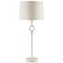 Currey &amp; Company Germaine 34" Modern White Aluminum Table Lamp
