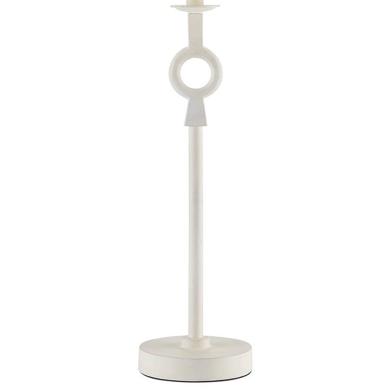 Image 4 Currey &amp; Company Germaine 34 inch Modern White Aluminum Table Lamp more views