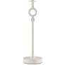 Currey &amp; Company Germaine 34" Modern White Aluminum Table Lamp