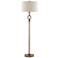 Currey & Company Germaine 62" Antique Brass Stem Floor Lamp