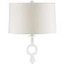Currey &amp; Company Germaine 62" High White Finish Floor Lamp