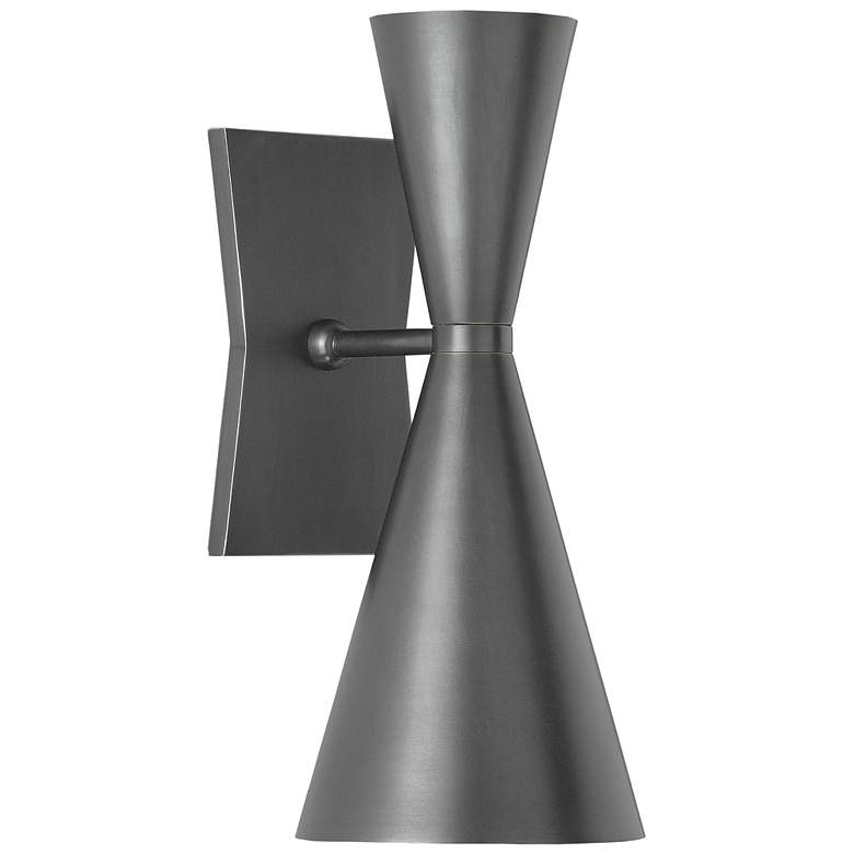 Image 1 Currey & Company Gino Black 2-Light Wall Sconce