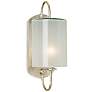 1_Currey & Company Glacier 16 1/4"H Silver Leaf Wall Sconce