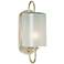 Currey & Company Glacier 16 1/4"H Silver Leaf Wall Sconce