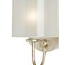 2_Currey & Company Glacier 16 1/4"H Silver Leaf Wall Sconce more views