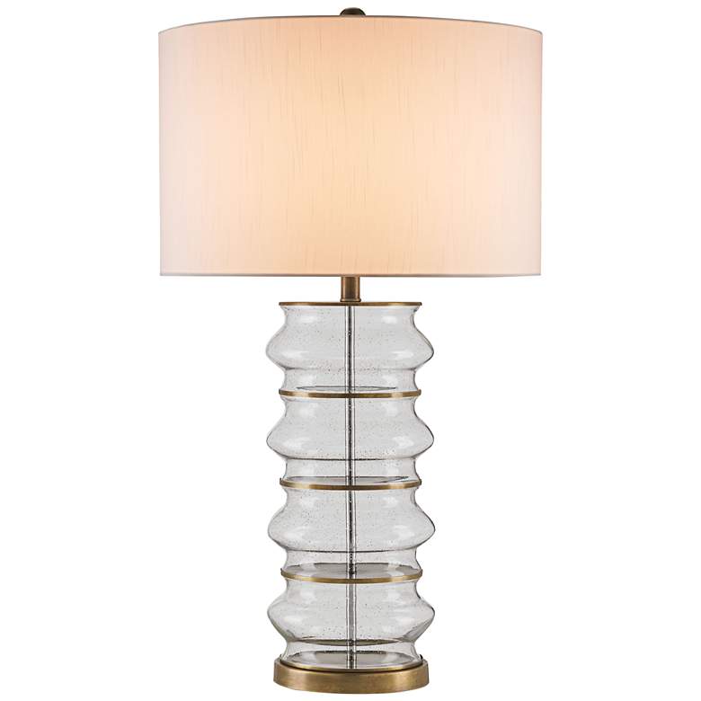 Image 1 Currey and Company Glaisdale Seeded Glass Table Lamp
