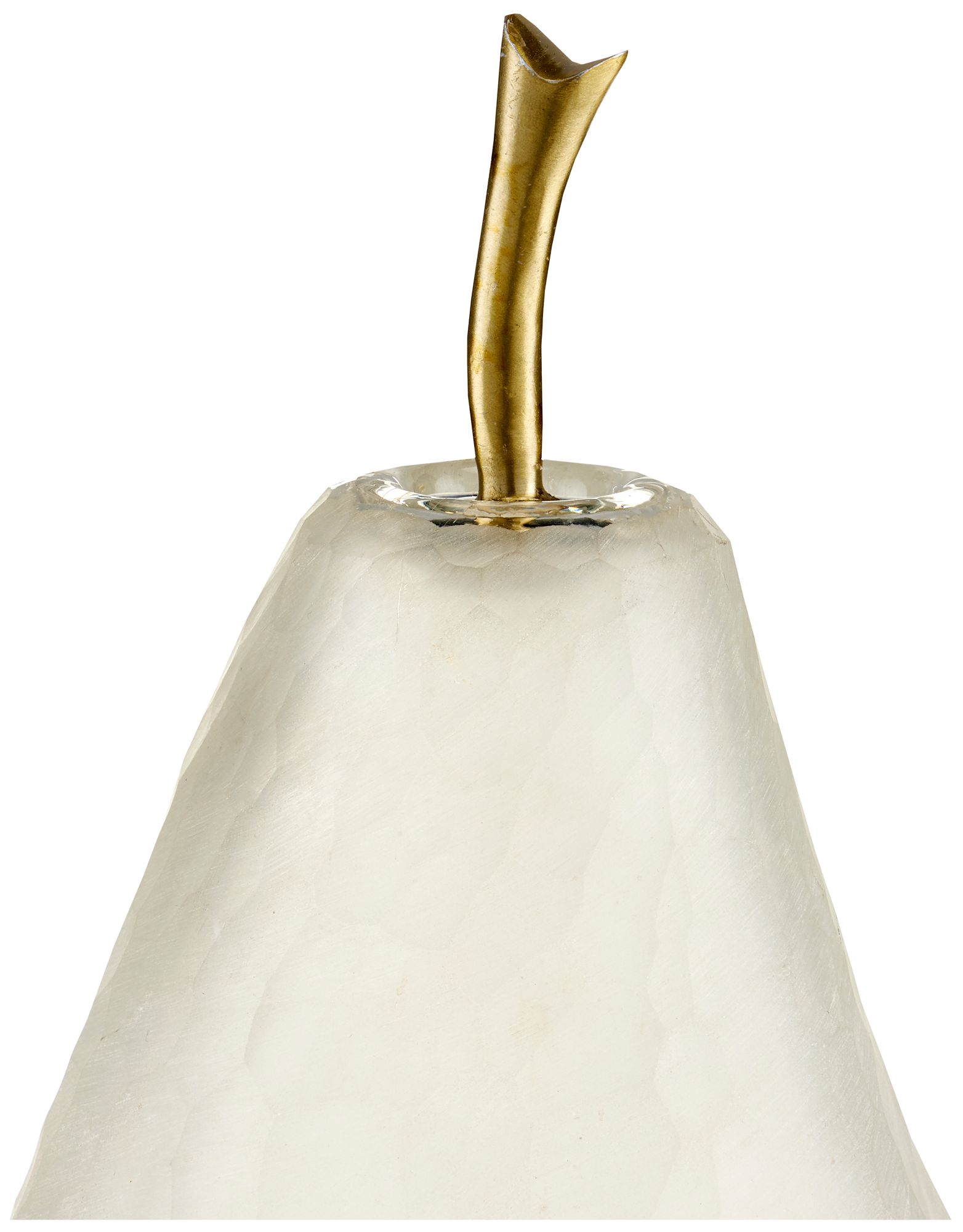 Image 2 Currey & Company Glass Pear Objet Set of 2 more views