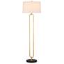 Currey &amp; Company Glossary 66 1/2" Gold Open Base Modern Floor Lamp
